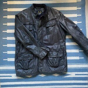 BARBOUR INTERNATIONAL Lined Leather Jacket